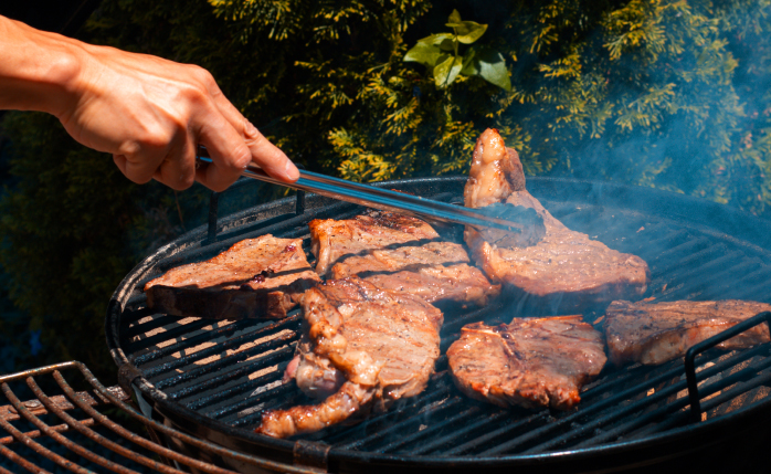 BBQスペースを完備。